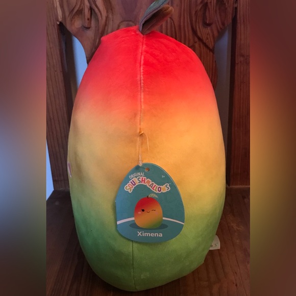 XIMENA wink eye Squishmallow 14” X 16” Mango NWT - Picture 6 of 10